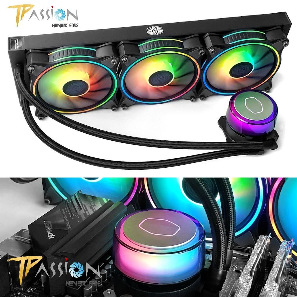 Tản nhiệt nước AIO CPU COOLER MASTER MASTERLIQUID ML240 / ML360 ILLUSION LED ARGB Gen 2 Halo - Chính hãng, MF120 240 360