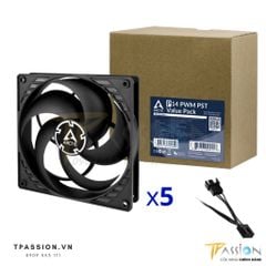 Bộ kit 5 Quạt tản nhiệt Arctic P14 PWM PST