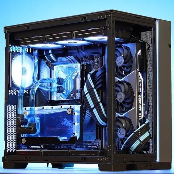 Vỏ Case Lian Li O11 Dynamic EVO Black | Grey | White Trắng  - O11D EVO