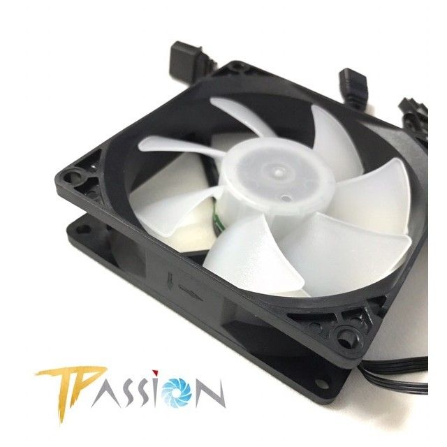 Quạt tản nhiệt Fan case 9cm Cooler Snowman 9025 ARGB - Tốc cao 2000rpm, 4Pin điều tốc PWM, quay êm, hiệu ứng LED Rainbow