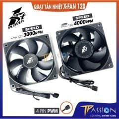 Quạt Fan Case 12cm 1STPlayer X-FAN 120 PWM - Tốc 3000RPM, 4000RPM