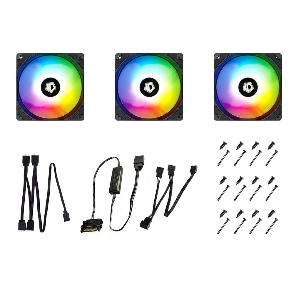 Bộ kit 3 quạt Fan Case ID-Cooling XF-12025 TRIO LED ARGB