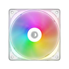 Quạt Fan Case 12cm ID-Cooling Crystal 120 White CT-12025 LED ARGB  - Chính hãng, tản nhiệt trong suốt, PWM 5V Rainbow