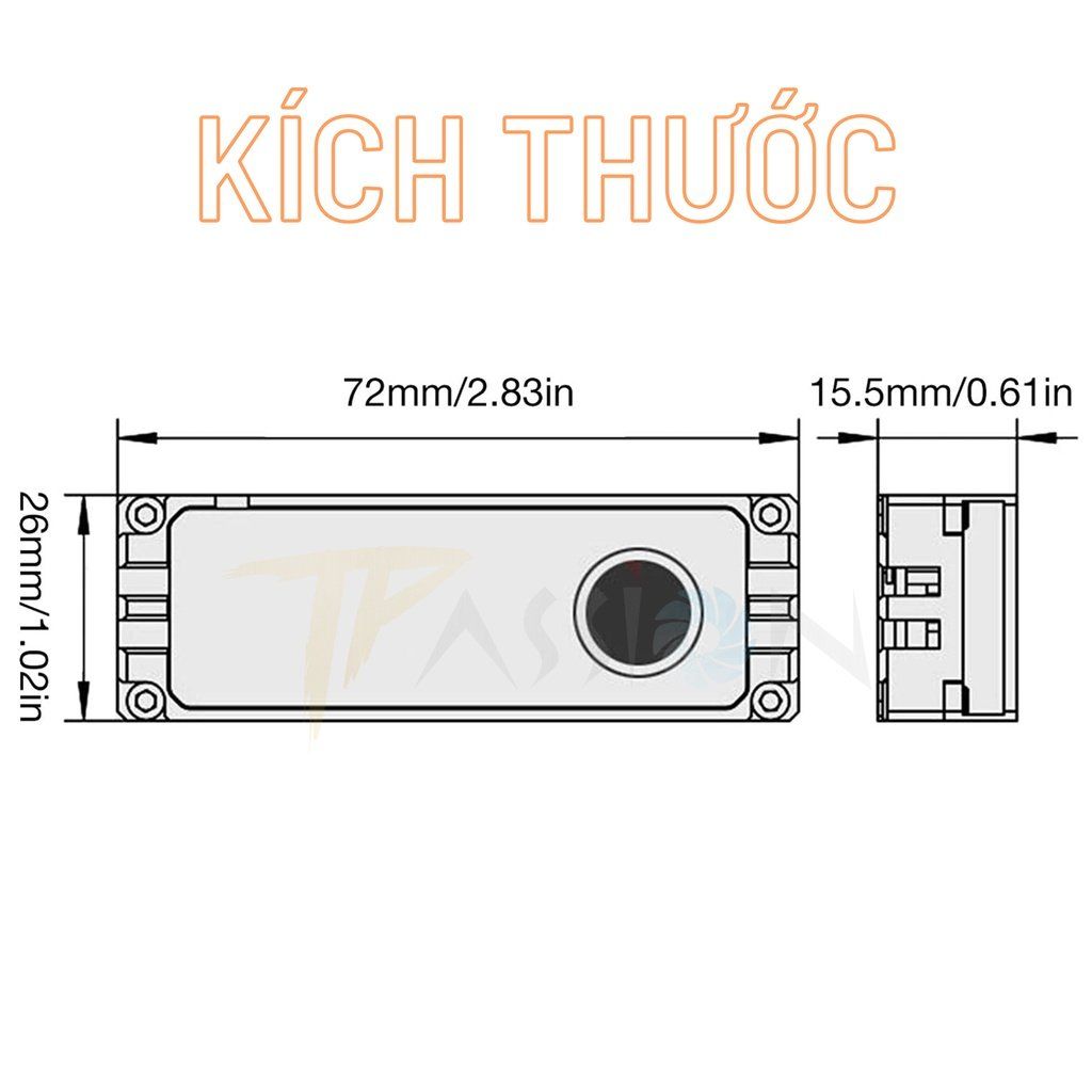 Tản nhiệt ổ cứng SSD M2 GLOTREND HF-01 Màn hình OLED hiển thị nhiệt độ tích hợp quạt tản nhiệt