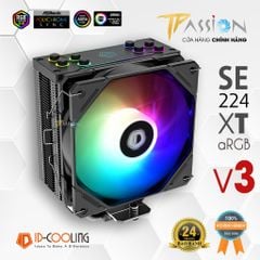 Tản nhiệt khí CPU ID-Cooling SE-224-XT ARGB V3 - Chính hãng BH 24 tháng, LED 5v 3Pin đồng bộ Main/Hub, PWM, Se 224 xt