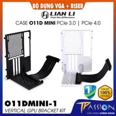 Bộ kit giá dựng VGA Lian Li O11DMINI-1 Vertical GPU Bracket KIT PCIE Gen 4.0 Black White - Chính hãng, case O11 MINI
