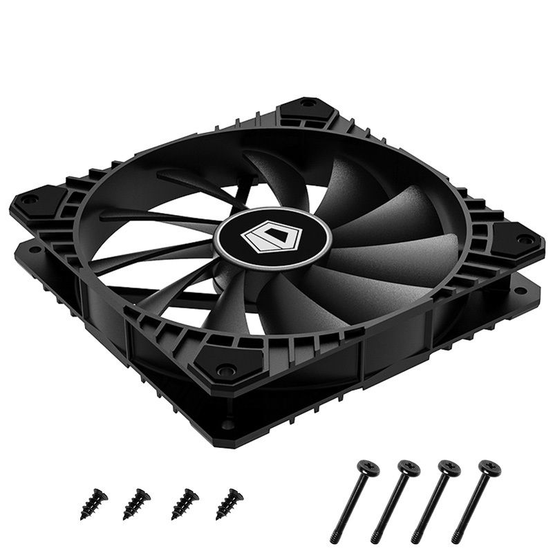 Quạt fan case 14cm ID-Cooling XF-14025-SD - Chính hãng, Quạt tản nhiệt Radiator XF 14025 điều tốc 4Pin PWM, sức gió cao