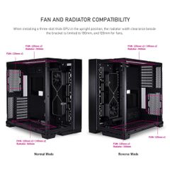 Bộ dựng đứng dọc VGA Lian Li O11DE-2X | 2W Upright GPU Kit cho case O11 Dynamic EVO kèm dây PCI-E 4.0 Riser - O11DE 2X