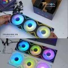 Quạt tản nhiệt 12cm Jungle Leopard Interstellar Block Fan case - Ghép nối, Led ARGB 5V gương vô cực Infinity , PWM