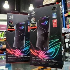 Hộp đựng ổ cứng SSD ASUS ROG STRIX ARION ESD-S1C có LED RGB đồng bộ Aura Sync