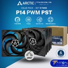 Bộ kit 5 Quạt tản nhiệt Arctic P14 PWM PST