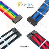 Dây Nguồn Bọc Lưới Nối Dài TEUCER SLEEVED EXTENSION CABLE - COLORFUL MOD
