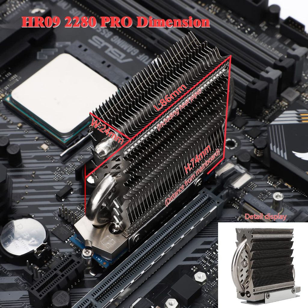 Tản nhiệt ổ cứng SSD M2 Thermalright HR-09 Pro AGHP Gen3 Chính hãng