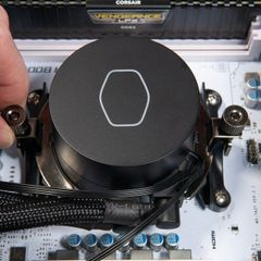 Tản nhiệt nước AIO CPU CoolerMaster MasterLiquid ML240L V2 ARGB | WHITE Trắng - Chính hãng, LED ARGB 5v sync Main/Hub