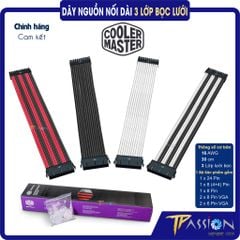 Bộ dây nguồn nối dài bọc lưới Cooler Master SLEEVED EXTENSION CABLE KIT