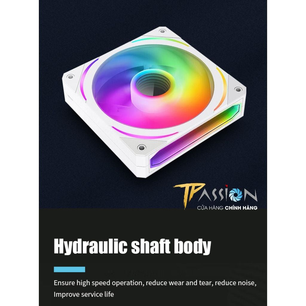 Quạt tản nhiệt 12cm JUNGLE LEOPARD PRISM Gen 5 INFINITY LED GƯƠNG VÔ CỰC ARGB 5V 3PIN- 2000RPM, PWM, Lian Li fan case PC