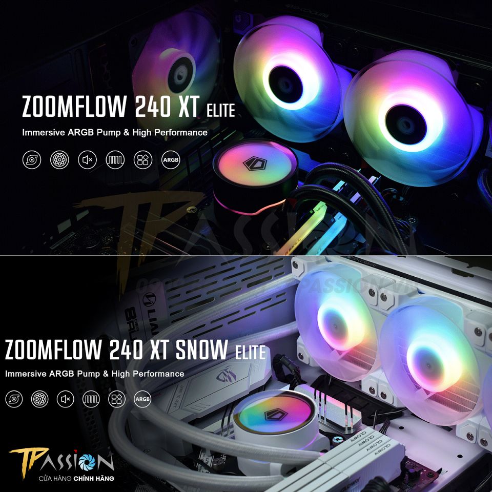 Tản nhiệt nước CPU AIO ID-COOLING ZOOMFLOW 240 XT ELITE ARGB