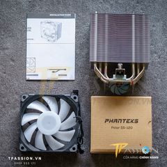 Tản nhiệt khí CPU PHANTEKS POLAR S5 / S5 LED DRGB / S4 - Chính hãng, tản tháp quạt PWM, LED ARGB sync, 1700, 5 ống đồng