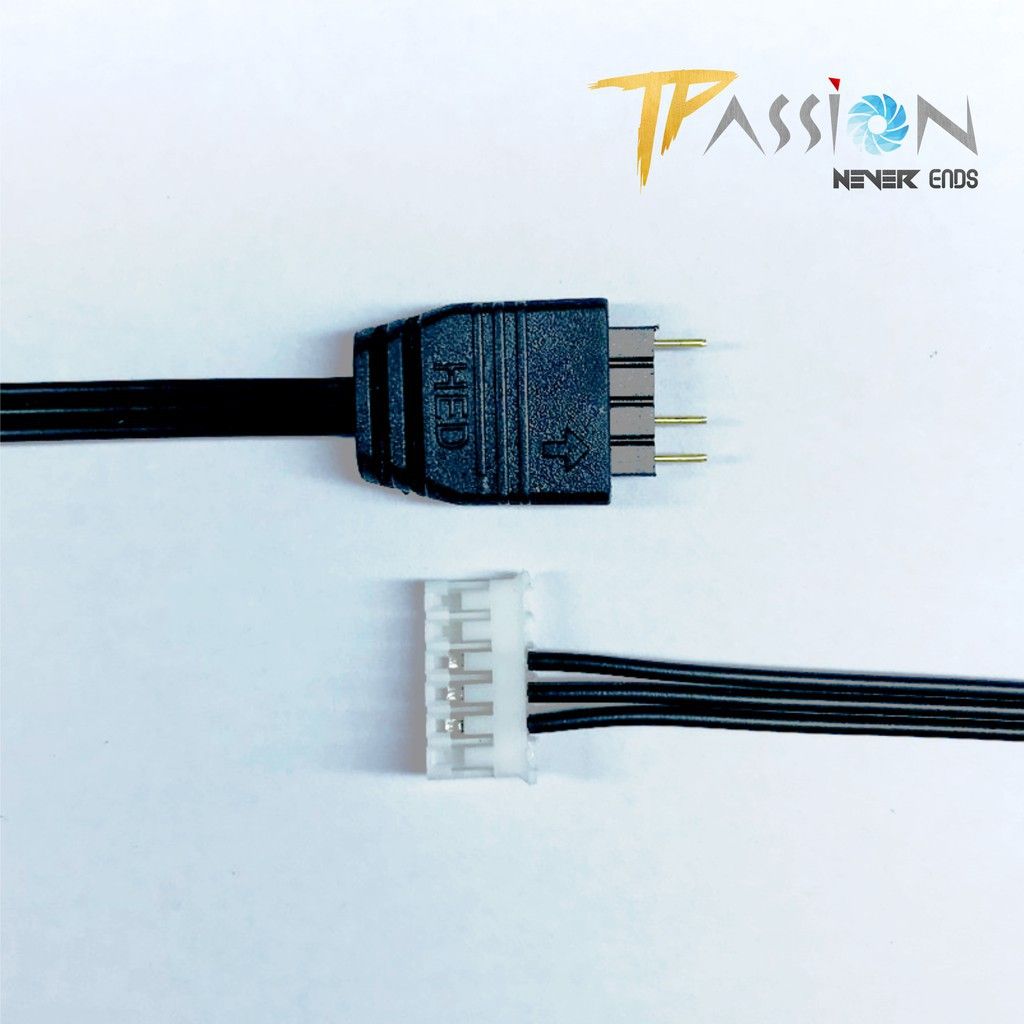 Dây chuyển cổng 4 Pin | 6 Pin Hub Coolmoon ra cổng LED ARGB 3 Pin 5V