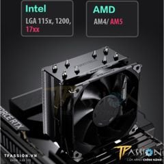 Tản nhiệt khí CPU PHANTEKS POLAR S5 / S5 LED DRGB / S4 - Chính hãng, tản tháp quạt PWM, LED ARGB sync, 1700, 5 ống đồng