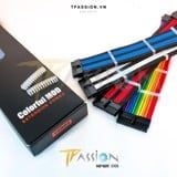 Dây Nguồn Bọc Lưới Nối Dài TEUCER SLEEVED EXTENSION CABLE - COLORFUL MOD