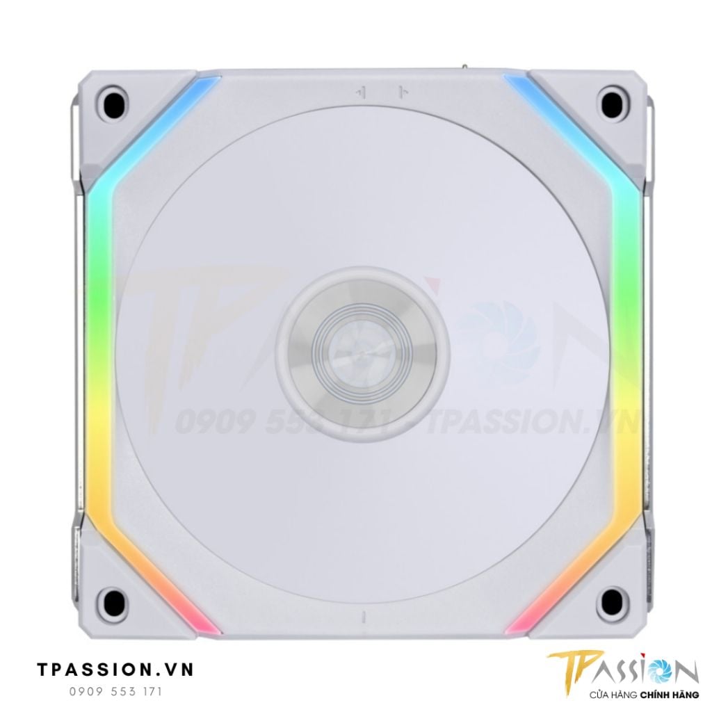 Quạt tản nhiệt LIAN LI UNI FAN SL120 V2 REVERSE BLADE - LED ARGB 5V - Chính hãng, Fan case 12cm hút, ghép nối không dây