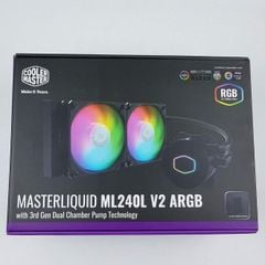 Tản nhiệt nước AIO CPU CoolerMaster MasterLiquid ML240L V2 ARGB | WHITE Trắng - Chính hãng, LED ARGB 5v sync Main/Hub