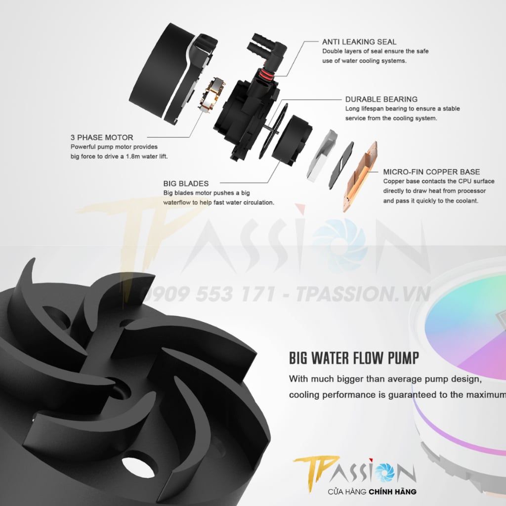 Tản nhiệt nước CPU AIO ID-COOLING ZOOMFLOW 240 XT ELITE ARGB