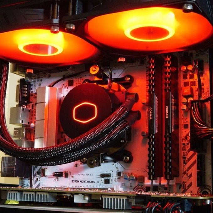 Tản nhiệt nước AIO CPU CoolerMaster MasterLiquid ML240L V2 ARGB | WHITE Trắng - Chính hãng, LED ARGB 5v sync Main/Hub