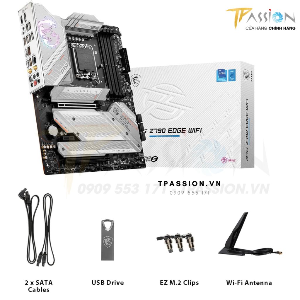 Bo mạch chủ MSI MPG Z790 EDGE WIFI EDGE WIFI DDR4 & DDR5 - Chính hãng (Mainboard WIFI 6E / Intel LGA 1700 / ATX)