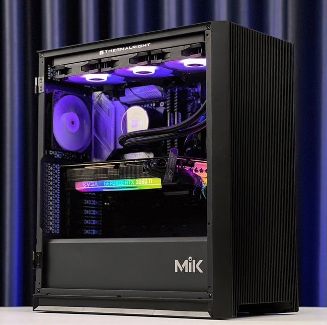 Vỏ Case MIK STORM 360 - BLACK (ATX/Mid Tower/Màu Đen/Không kèm Fan)