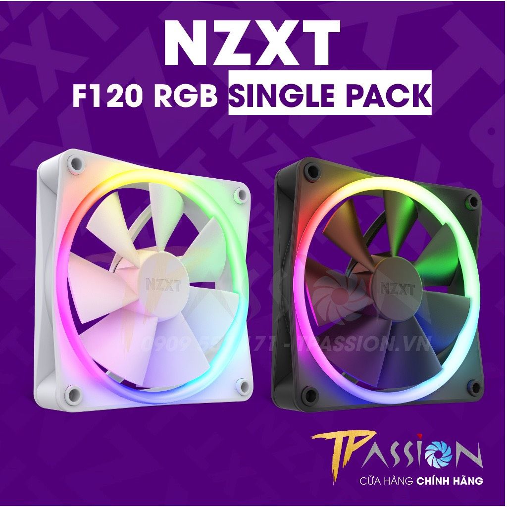 Quạt Tản Nhiệt Fan case NZXT F120 RGB |  1 FAN
