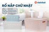  Rổ nắp chữ nhật trung 3337 