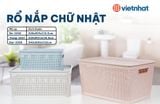  Rổ nắp chữ nhật đại 3338 