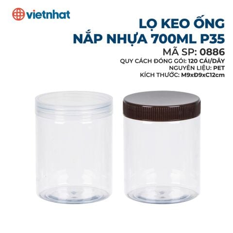  Lọ keo ống nắp nhựa 700ml P35-0886 