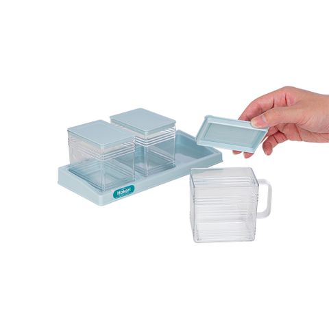  Lọ gia vị vuông bộ 3 Hokori 2941 