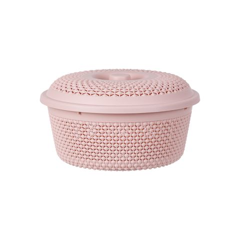  Rổ nắp tròn chấm bi Hokori 3268 