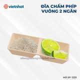  Đĩa chấm phíp vuông 2 ngăn 1220 