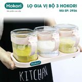  Lọ gia vị bộ 3 Hokori 2936 