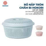  Rổ nắp tròn chấm bi Hokori 3268 