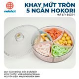 Khay mứt tròn 5 ngăn Hokori 5637-1 