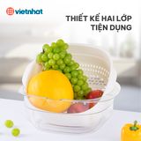  Bộ chậu rổ Nhật vuông trung Hokori 2338 