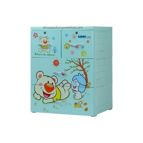  Tủ lucky 3T 3863 - Gấu nằm 