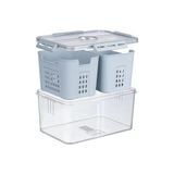  Hộp thực phẩm chữ nhật 2 ngăn Hokori 6570 