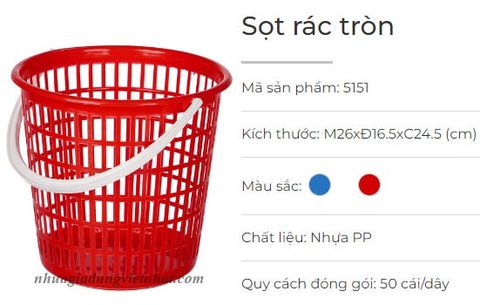  Sọt rác tròn 5151 