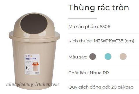  Thùng rác tròn 5306 