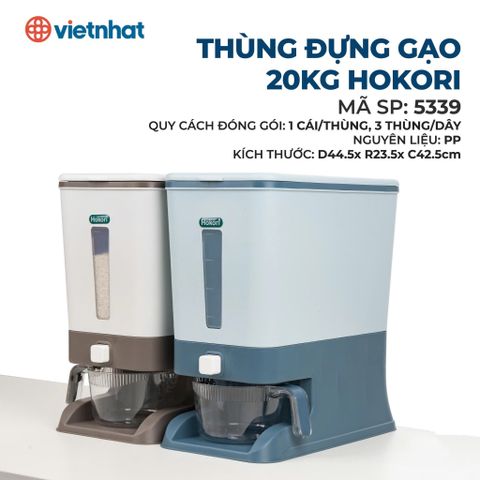  Thùng đựng gạo 20kg Hokori 5339 