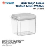  Hộp thực phẩm thông minh 1700ml Hokori 6518 