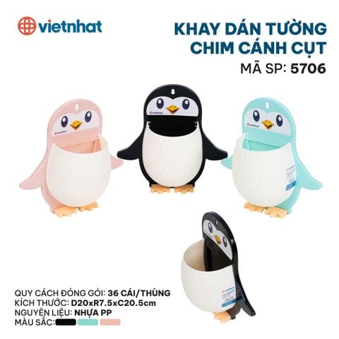  Khay dán tường chim cánh cụt 5706 