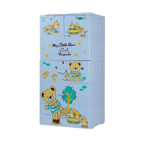  Tủ Lucky 5T 3865 - Gấu kéo gà 